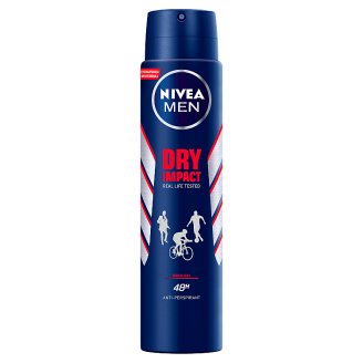 NIVEA MEN Dry Impact Plus 48 h Antyperspirant w aerozolu 250 ml