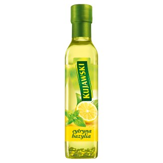 Kujawski Olej rzepakowy z pierwszego tłoczenia z cytryną i bazylią 250 ml