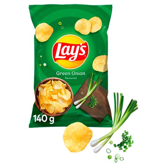 Lay's Chipsy ziemniaczane o smaku zielonej cebulki 140 g