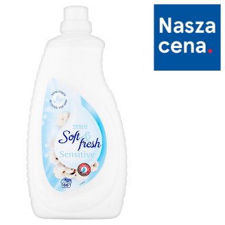 Tesco Soft & Fresh Sensitive Płyn do płukania tkanin 2 l (66 prań)