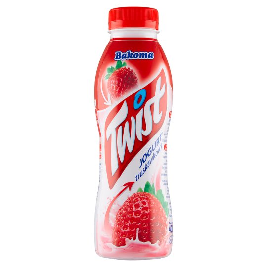 Bakoma Twist Jogurt truskawkowy 400 g