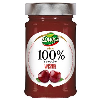 Łowicz Dżem 100% z owoców wiśnia 220 g