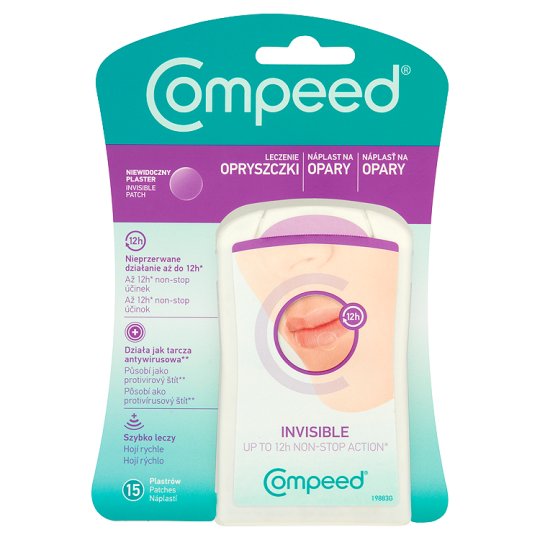Compeed Invisible Plastry na opryszczkę 15 plastrów