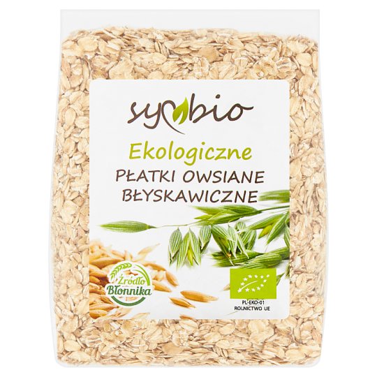 Symbio Płatki owsiane błyskawiczne ekologiczne 450 g