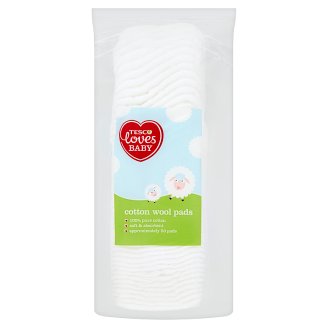 Tesco Loves Baby Bawełniane płatki kosmetyczne 50 sztuk