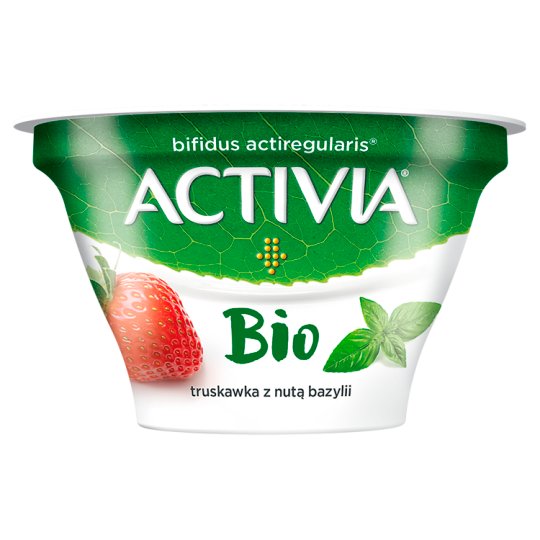 Danone Activia Bio Jogurt truskawka z nutą bazylii 150 g