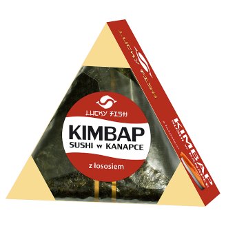 Lucky Fish Kimbap Sushi w kanapce z łososiem 120 g