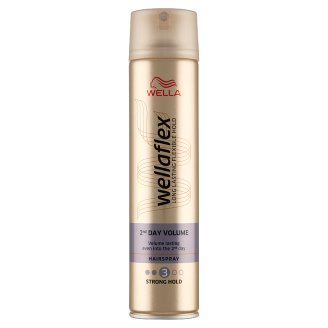 Wella Wellaflex Większa objętość Mocno utrwalający lakier do włosów 250 ml