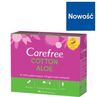 Carefree Aloe Wkładki higieniczne 76 sztuk