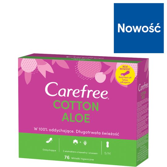 Carefree Aloe Wkładki higieniczne 76 sztuk