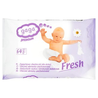 Gaga Premium Fresh Zapachowe chusteczki dla dzieci 64 sztuki