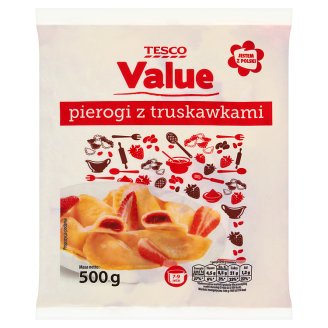 Tesco Value Pierogi z truskawkami 500 g