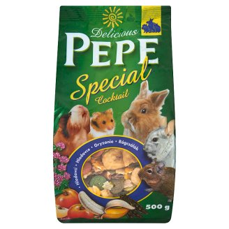Delicious Pepe Special Cocktail Uzupełniająca karma dla gryzoni 500 g