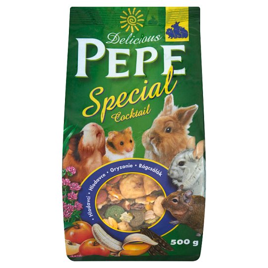 Delicious Pepe Special Cocktail Uzupełniająca karma dla gryzoni 500 g