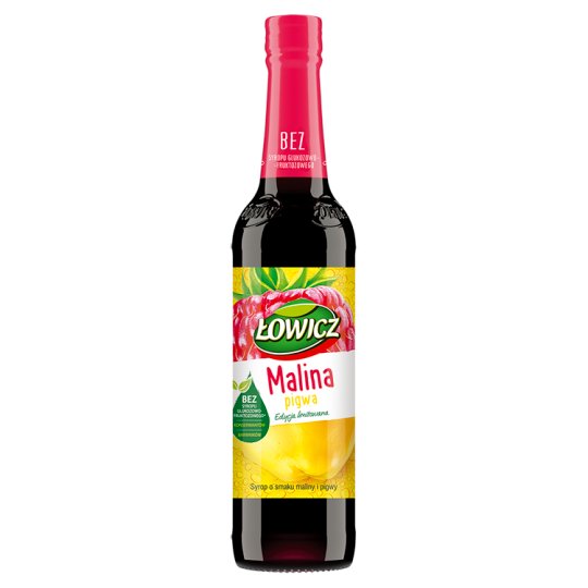 Łowicz Syrop o smaku maliny i pigwy 400 ml
