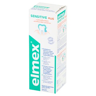 Elmex Sensitive Plus z aminofluorkiem Płyn do płukania jamy ustnej bez alkoholu 400 ml