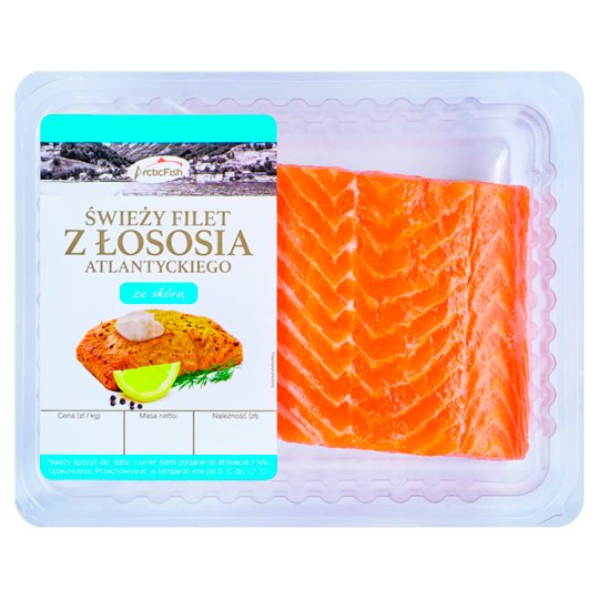 ArcticFish Świeży filet z łososia atlantyckiego ze skórą