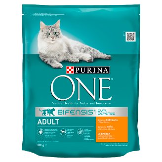 PURINA ONE Adult Pełnoporcjowa karma dla dorosłych kotów bogata w kurczaka i pełne ziarna 800 g