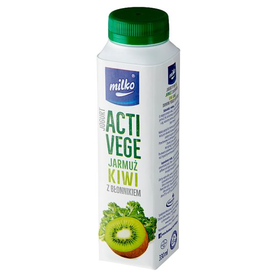 Milko Acti Vege Jogurt jarmuż kiwi z błonnikiem 330 ml