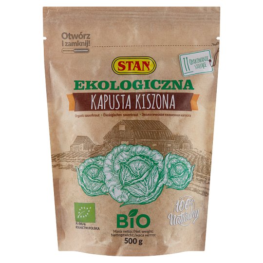 Stan Ekologiczna kapusta kiszona 500 g