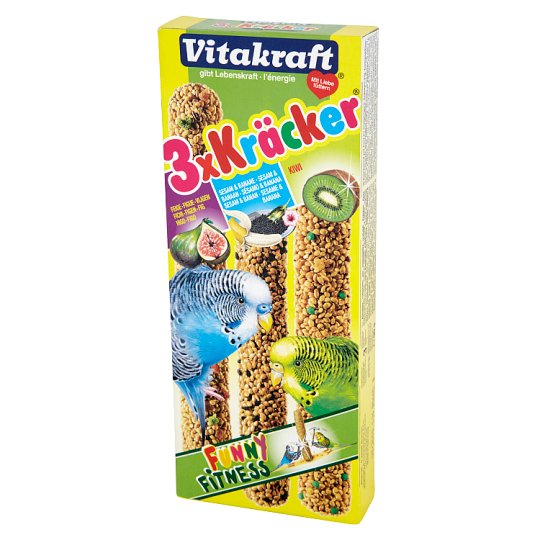 Vitakraft Kracker Karma uzupełniająca dla papug 90 g (3 sztuki)