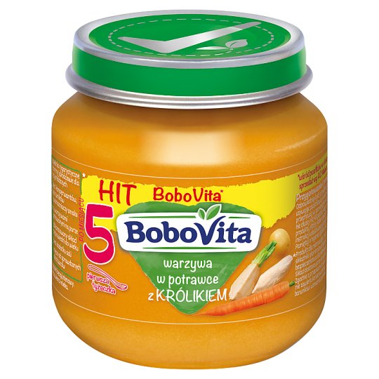 BoboVita Warzywa w potrawce z królikiem po 5 miesiącu 125 g