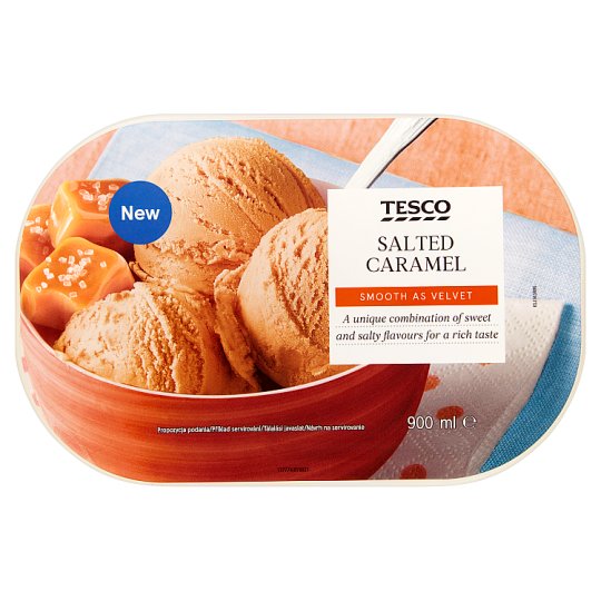 Tesco Lody karmelowe z solą 900 ml