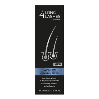 Long 4 Lashes Men Szampon przeciwłupieżowy wzmacniający włosy 200 ml