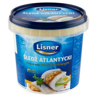 Lisner dla rodziny Filety śledziowe krojone w sosie musztardowym 500 g