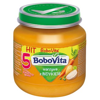 BoboVita Warzywa z indykiem po 5 miesiącu 125 g