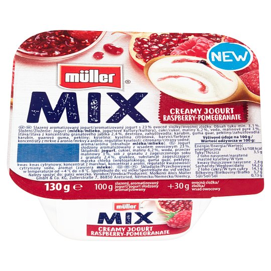 Müller Mix Jogurt z wsadem owocowym 130 g