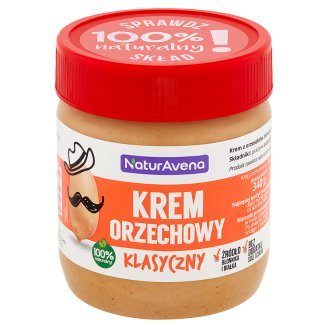 NaturAvena Masło orzechowe kremowe 340 g