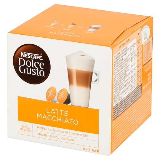 Nescafé Dolce Gusto Latte Macchiato Kawa w kapsułkach 194,4 g (8 x 17,8 g i 8 x 6,5 g)