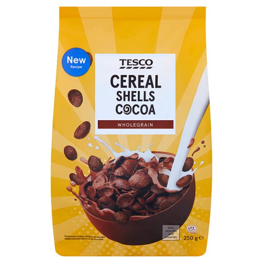 Tesco Zbożowe muszelki kakaowe 250 g