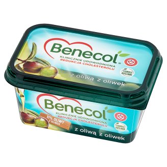 Benecol z oliwą z oliwek Tłuszcz do smarowania z dodatkiem stanoli roślinnych 400 g