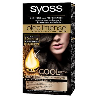 Syoss Oleo Intense Farba do włosów Skalny brąz 4-50