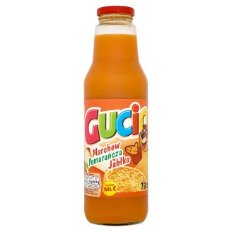 Gucio Sok z marchwi pomarańczy jabłek wzbogacony witaminą C 750 ml