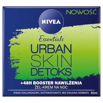 NIVEA Essentials Urban Skin Detoks Żel-krem na noc 50 ml
