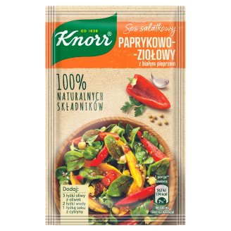 Knorr Sos sałatkowy paprykowo-ziołowy z białym pieprzem 9,2 g