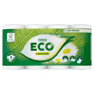 Tesco Eco Camomile Papier toaletowy 8 rolek
