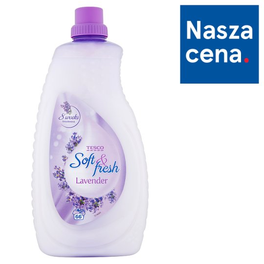 Tesco Soft & Fresh Lavender Płyn do płukania tkanin 2 l (66 prań)