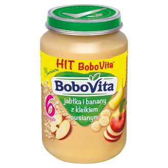 BoboVita Jabłka i banany z kleikiem owsianym po 6 miesiącu 190 g