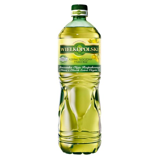 Wielkopolski Mieszanka oleju rzepakowego z oliwą z oliwek extra virgin 5% 1 l