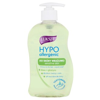 Luksja Hypo allergenic Aloes + gliceryna Mydło w płynie do skóry wrażliwej 450 ml