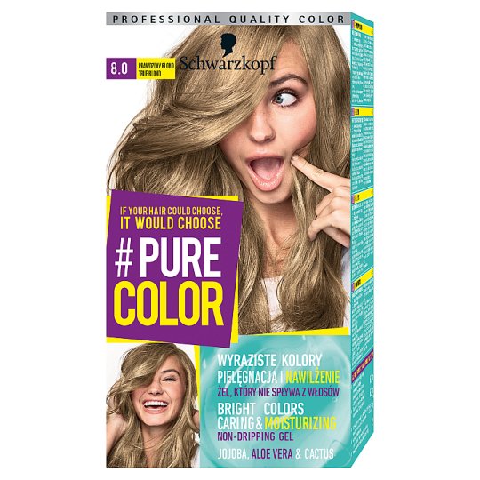 Schwarzkopf #Pure Color Farba do włosów 8.0 prawdziwy blond