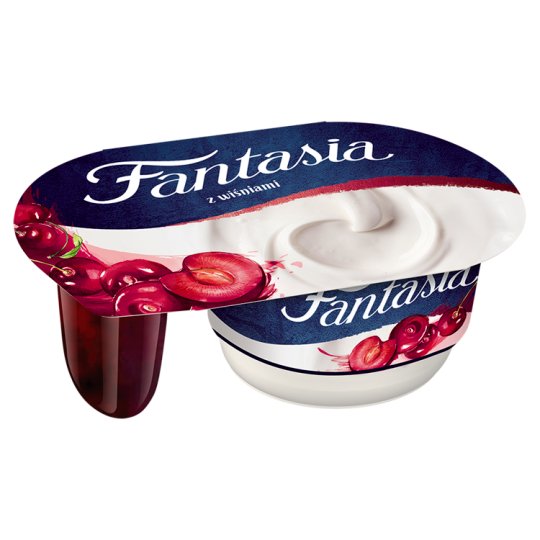 Danone Fantasia Jogurt kremowy z wiśniami 122 g