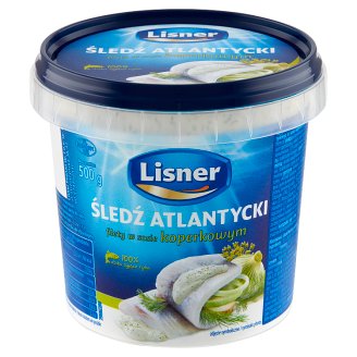 Lisner dla rodziny Filety śledziowe krojone w sosie koperkowym 500 g