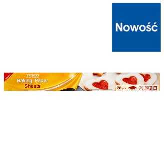 Tesco Papier do pieczenia w arkuszach 38 cm x 42 cm 20 sztuk