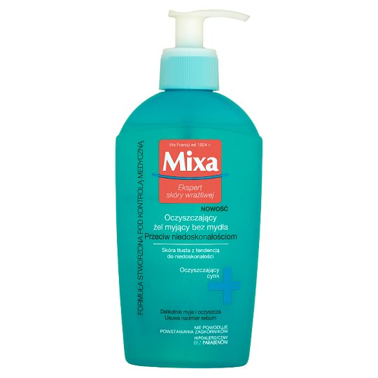 Mixa Oczyszczający żel myjący bez mydła przeciw niedoskonałościom 200 ml