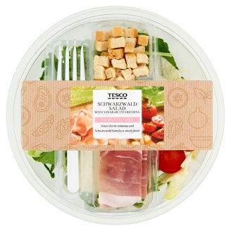 Tesco Mieszanka sałat z szynką szwarcwaldzką 210 g